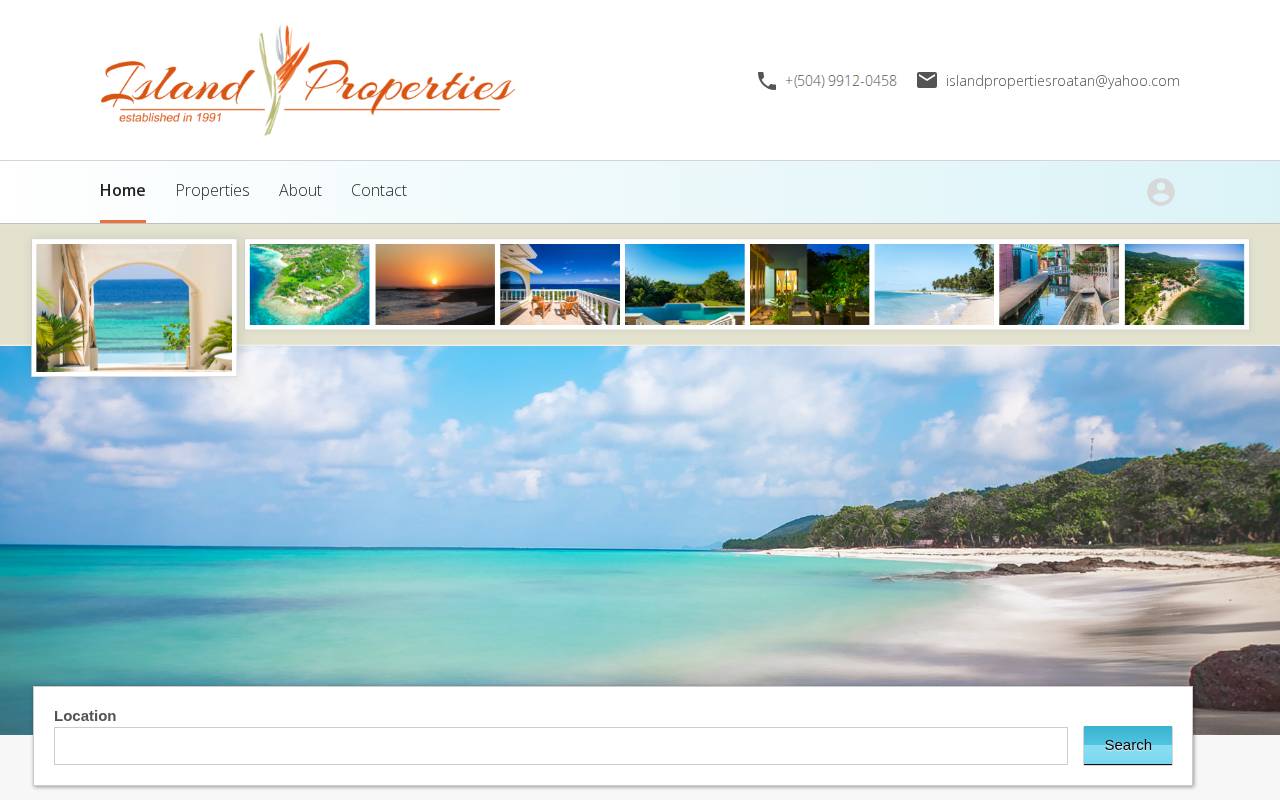Island Properties Real Estate website